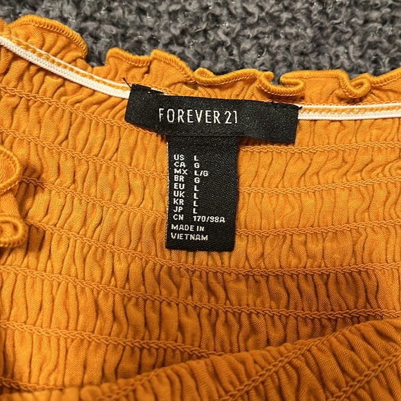 Forever21 - high stretch drill tube top. Size L. - Picture 2 of 2